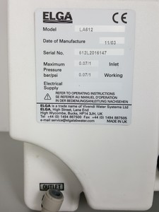 Thumbnail image of ELGA PURELAB OE005BPM1 Option Water Purification system & ELGA 40L Reservoir
