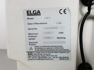 Thumbnail image of ELGA PURELAB Option Water Purification system & ELGA 40L Reservoir OE005BPM1 Lab