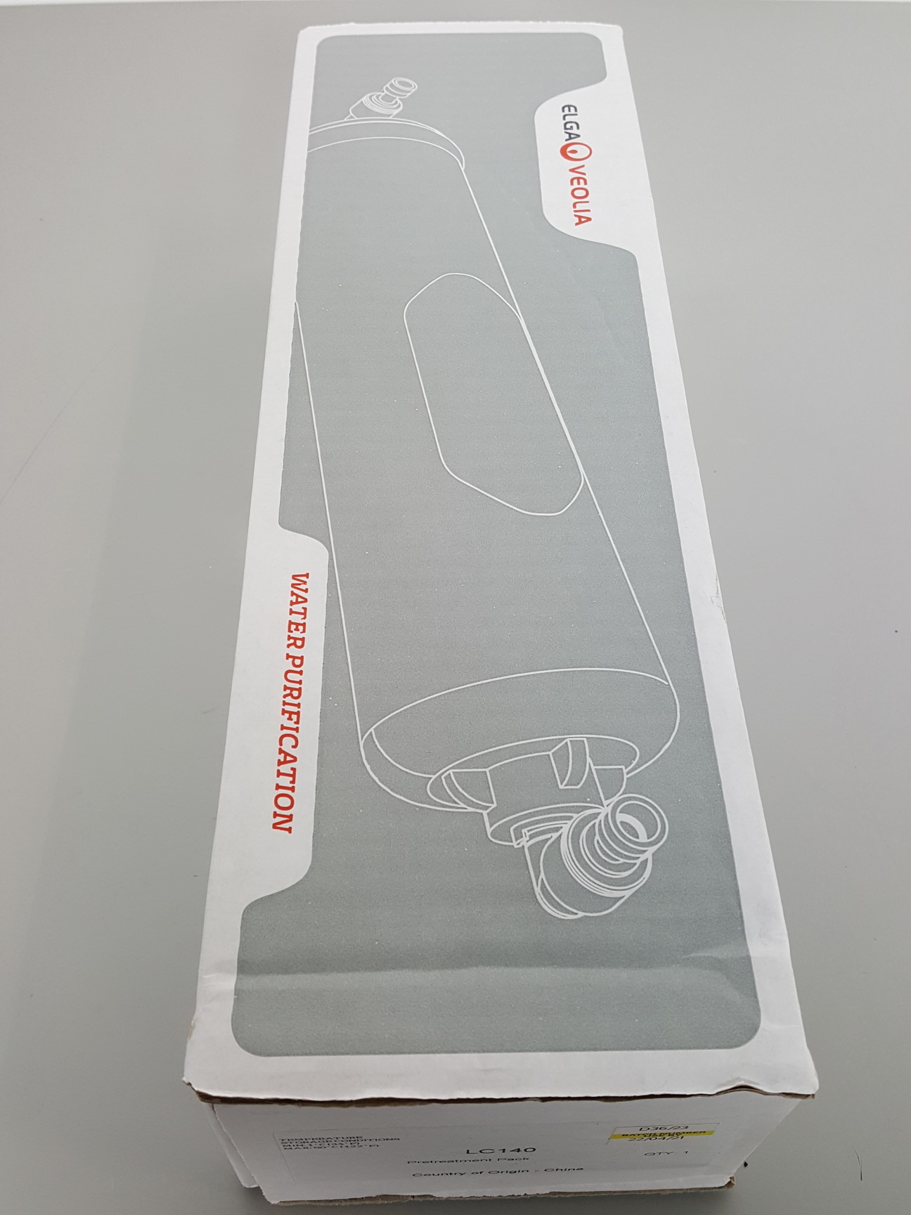 Image of ELGA Pretreatment Pack (Part no. LC140) for Water Purification System Lab