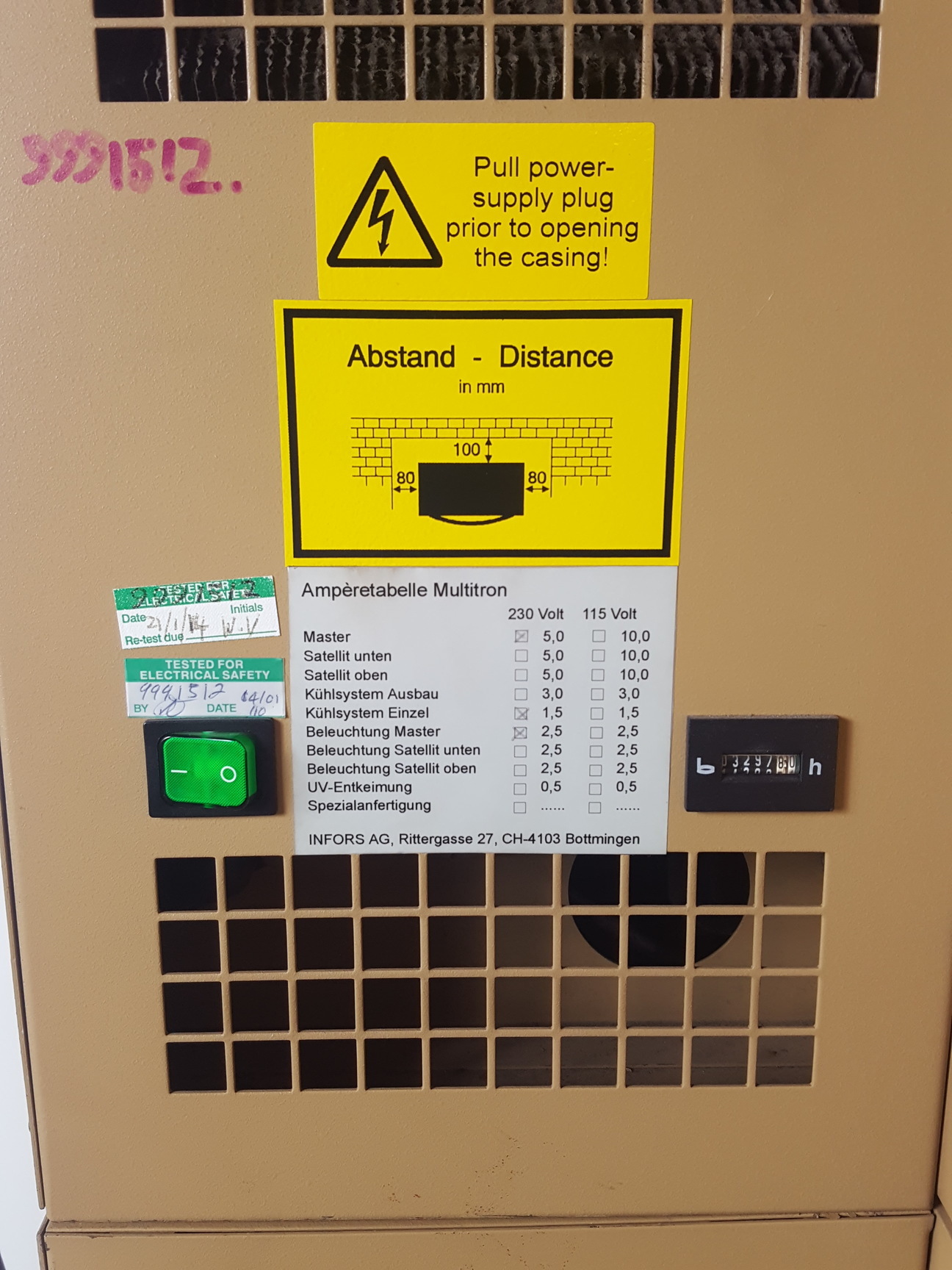 Image of Infors HT AJ 120 Multitron Triple Stack  Incubator Shaker Lab Spares/Repairs