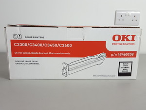 Thumbnail image of OKI Ink Toner Cartridge Black Image Drum C3300/C3400/C3450/3600 Printer 43460208