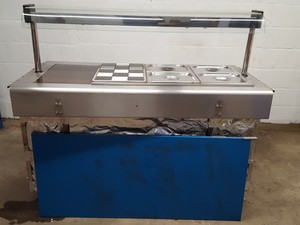 Thumbnail image of Commercial Catering C Shaped Servery Unit - Hotplate, Bain Marie, Salad Bar Cafe