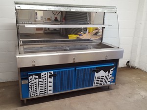 Thumbnail image of Commercial Catering C Shaped Servery Unit - Hotplate, Bain Marie, Salad Bar Cafe