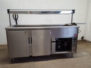 Thumbnail image of Commercial Catering C Shaped Servery Unit - Hotplate, Bain Marie, Salad Bar Cafe