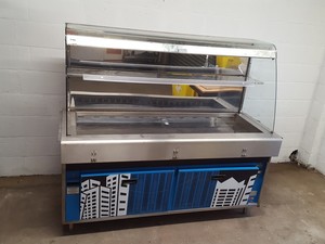 Thumbnail image of Commercial Catering C Shaped Servery Unit - Hotplate, Bain Marie, Salad Bar Cafe