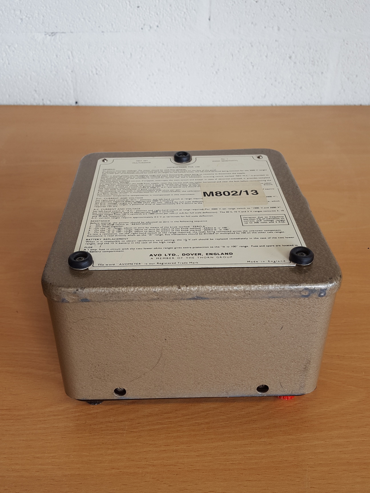 Image of Avo Universal Multi-Range Avometer Multimeter Voltmeter 3000V AC/DC Lab