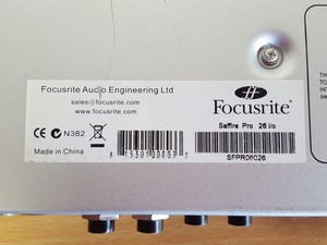 Thumbnail image of Focusrite Saffire Pro 26 I/O Firewire Audio Interface Rack Unit