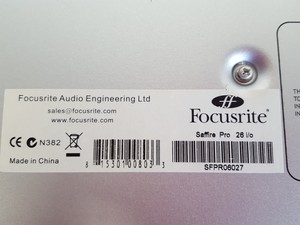 Thumbnail image of Focusrite Saffire Pro 26 I/O Firewire Audio Interface