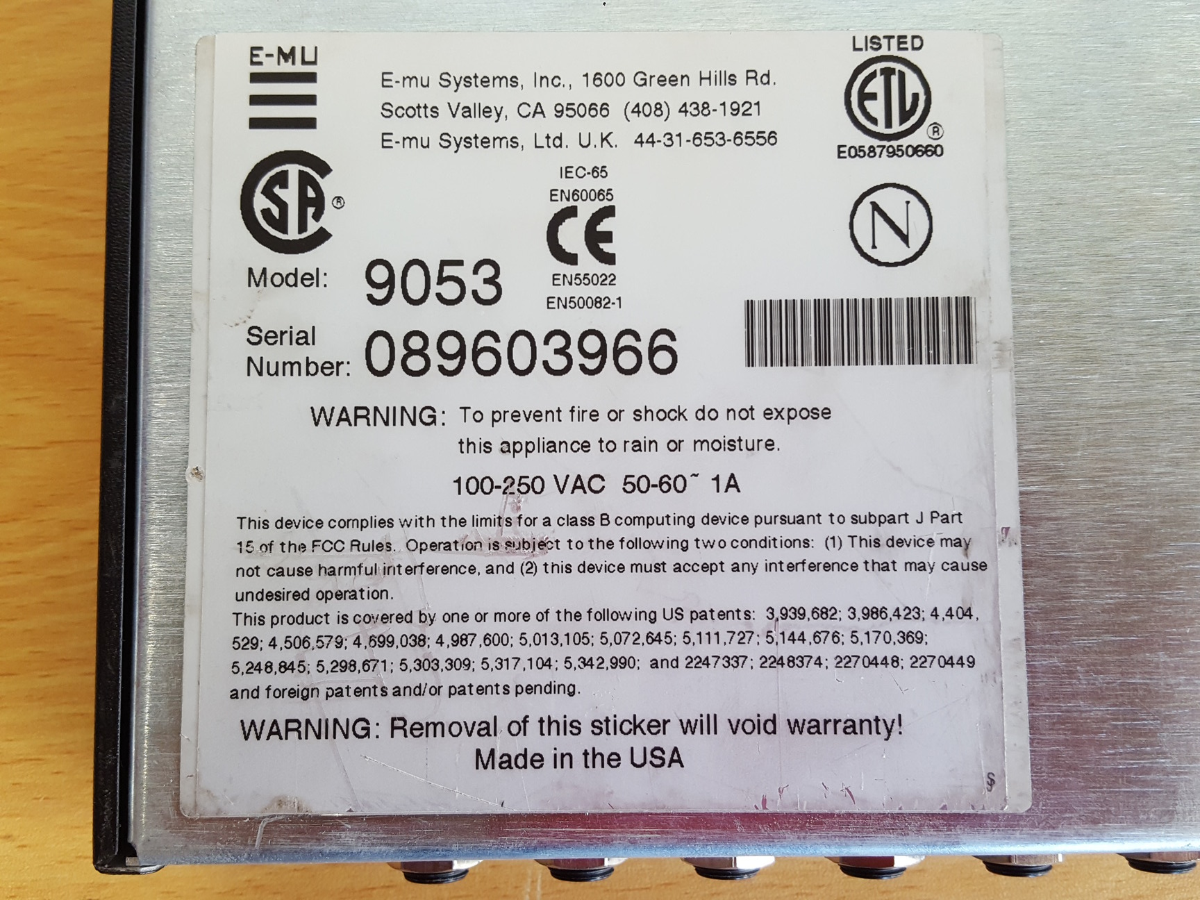 Image of E-MU Morpheus Z-Plane Synthesizer Model 9053 Sound Module