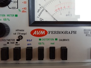 Thumbnail image of AVM Ferrorgraph RTS2 & ATU1 Reel-to-Reel Calibration Distortion Oscillator Lab 