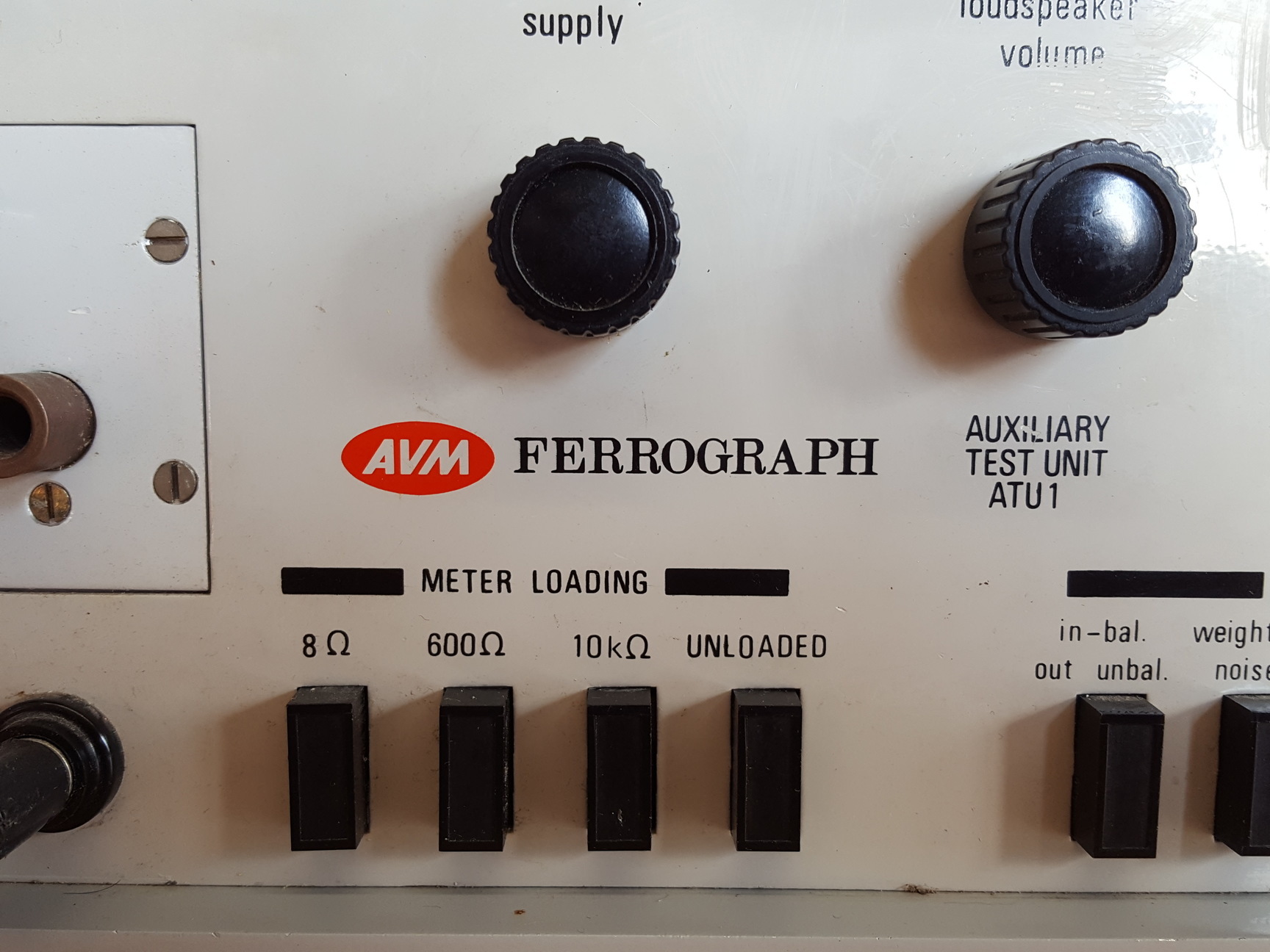 Image of AVM Ferrorgraph RTS2 & ATU1 Reel-to-Reel Calibration Distortion Oscillator Lab 