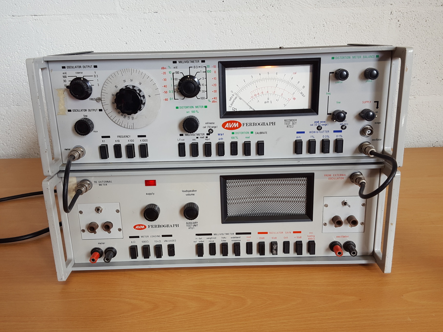 Image of AVM Ferrorgraph RTS2 & ATU1 Reel-to-Reel Oscillator Calibration Distortion Meter
