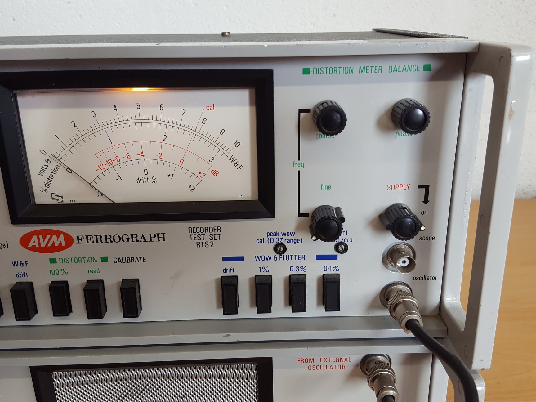 Image of AVM Ferrorgraph RTS2 & ATU1 Reel-to-Reel Oscillator Calibration Distortion Meter