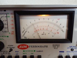 Thumbnail image of AVM Ferrorgraph RTS2 & ATU1 Reel-to-Reel Oscillator Calibration Distortion Meter