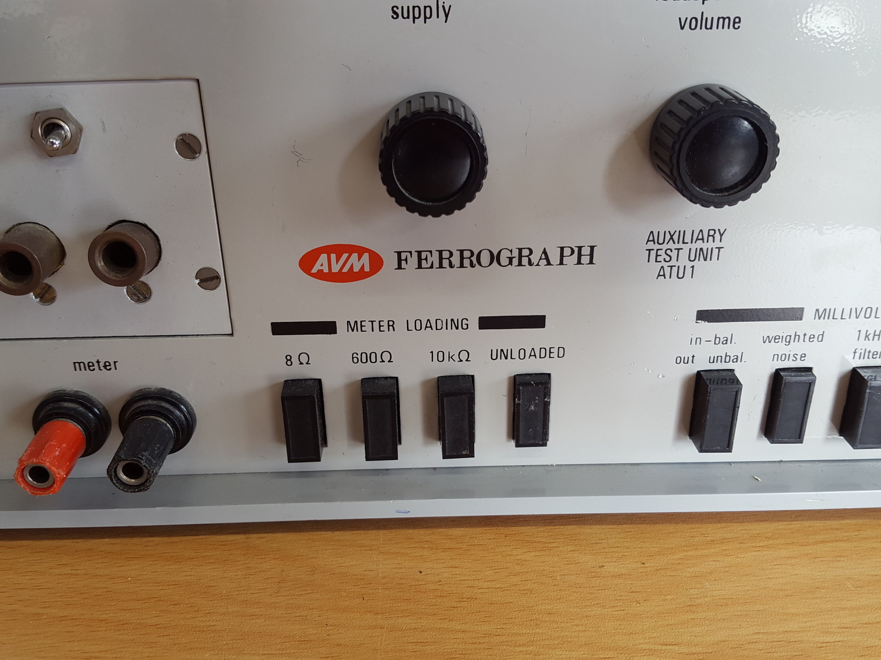 Image of AVM Ferrorgraph RTS2 & ATU1 Reel-to-Reel Oscillator Calibration Distortion Meter