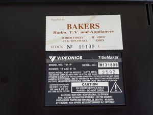 Thumbnail image of Videonics TitleMaker Model TM-1P Video Title Maker Spares / Repairs