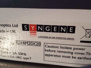 Thumbnail image of Syngene G:BOX Chemi XL XT16 Imaging System + GV4M20X20 UV Transilluminator Lab