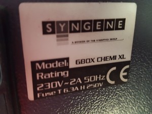 Thumbnail image of Syngene G:BOX Chemi XL XT16 Imaging System + GV4M20X20 UV Transilluminator Lab