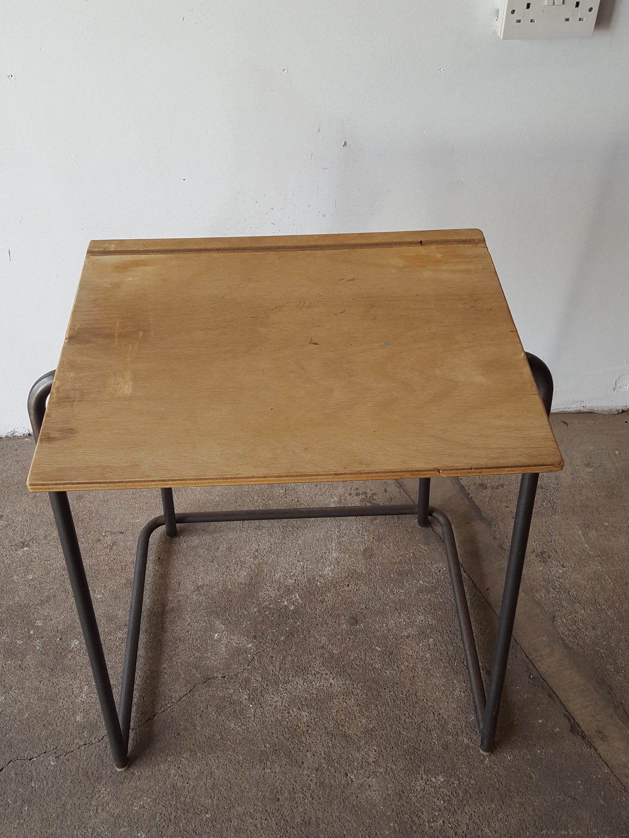 Image of Job Lot of 300 School Exam Student Training Stackable Metal Framed Desks