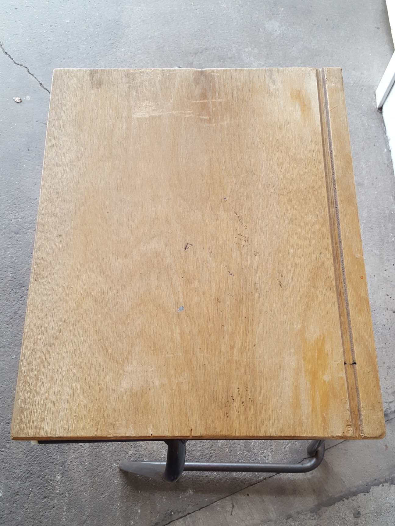 Image of Job Lot of 300 School Exam Student Training Stackable Metal Framed Desks