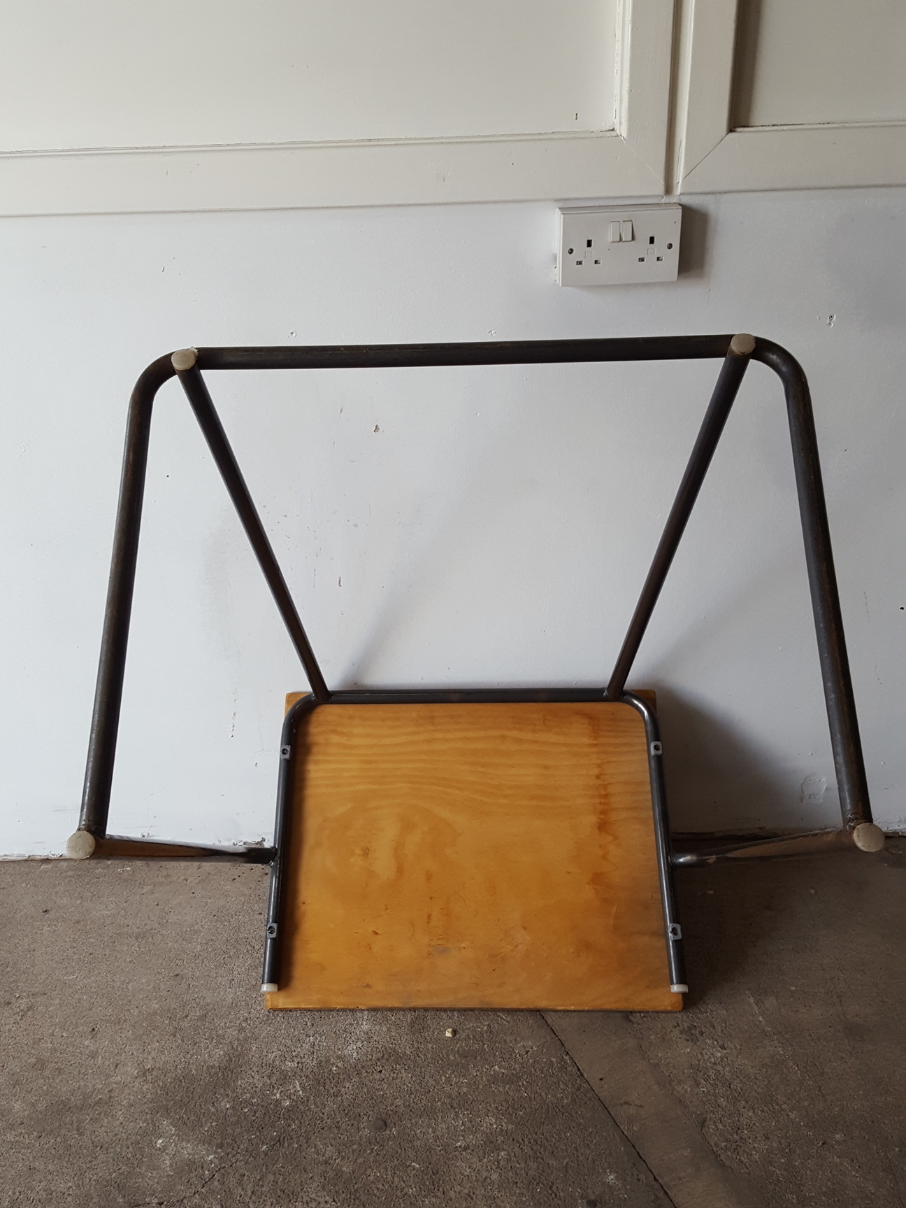 Image of Job Lot of 300 School Exam Student Training Stackable Metal Framed Desks