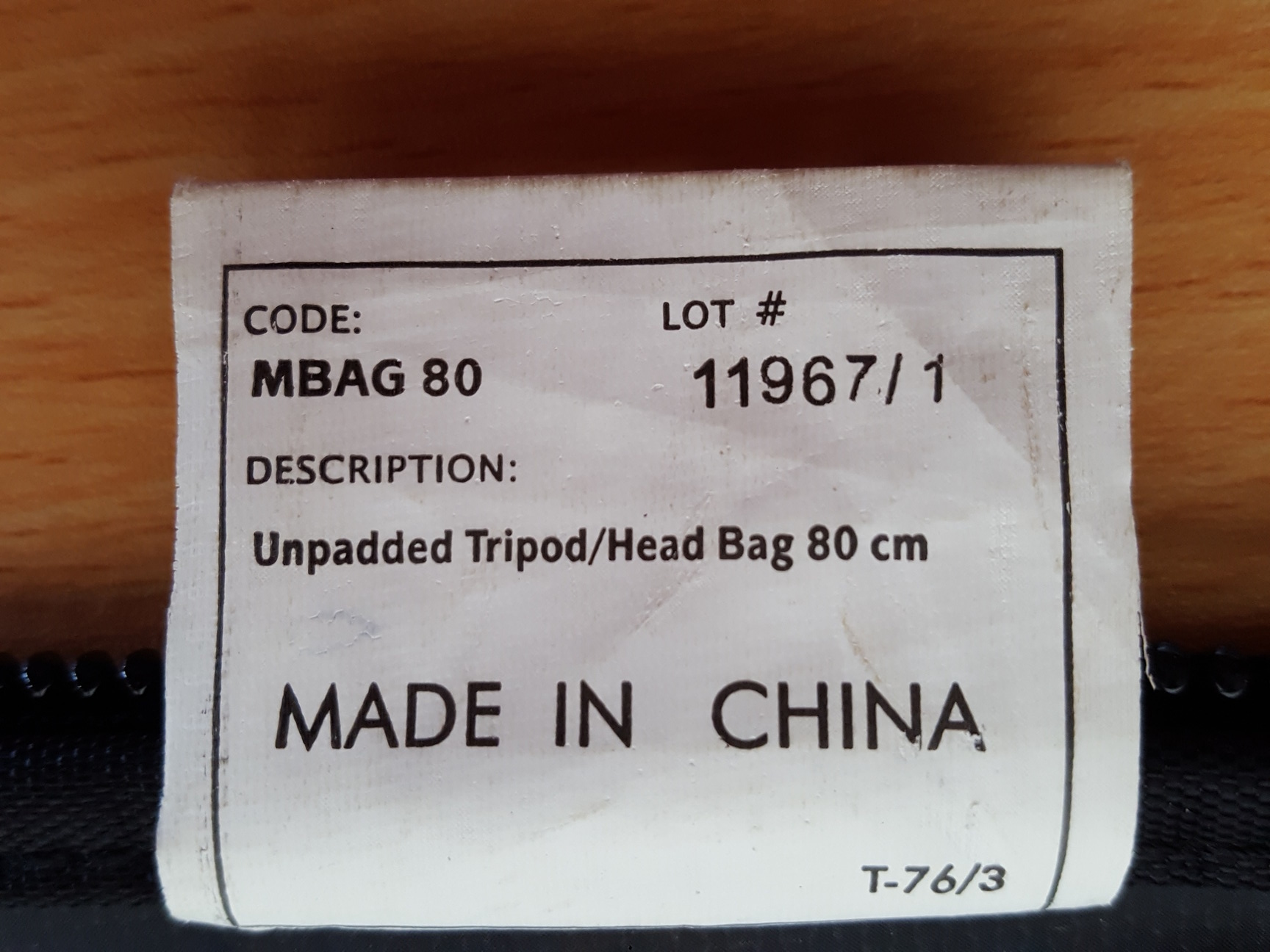 Image of Manfrotto MBAG80 Tripod Carry Case/Bag
