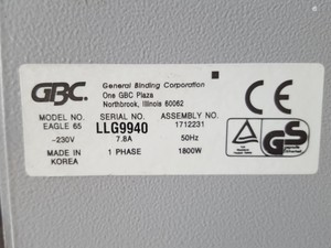 Thumbnail image of GBC Eagle 65 27" Hot Roll Laminator 