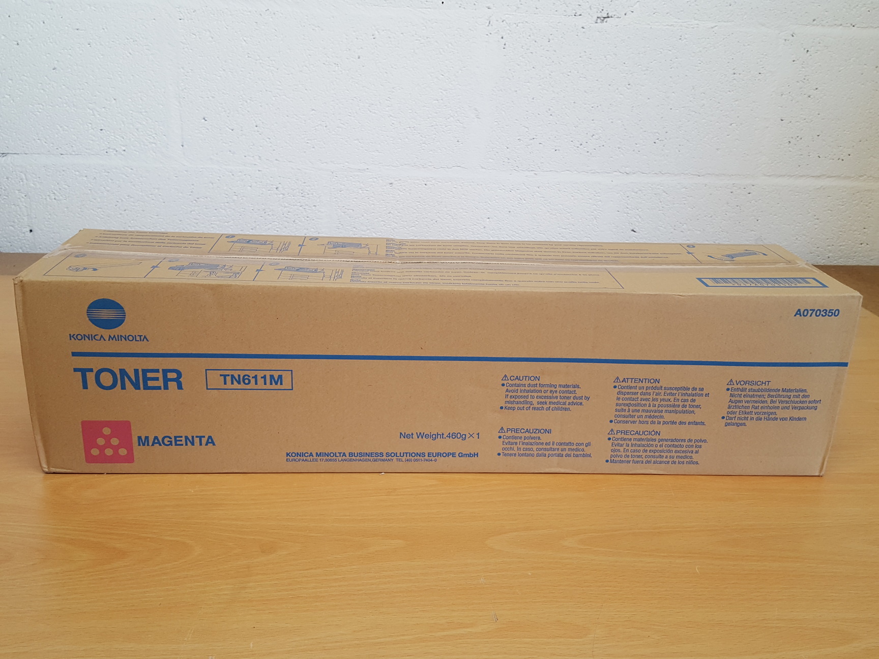 Image of 4 x Konica Minolta Printer Cartridges Toner TN611Y, TN611M, TN611C & TN411K