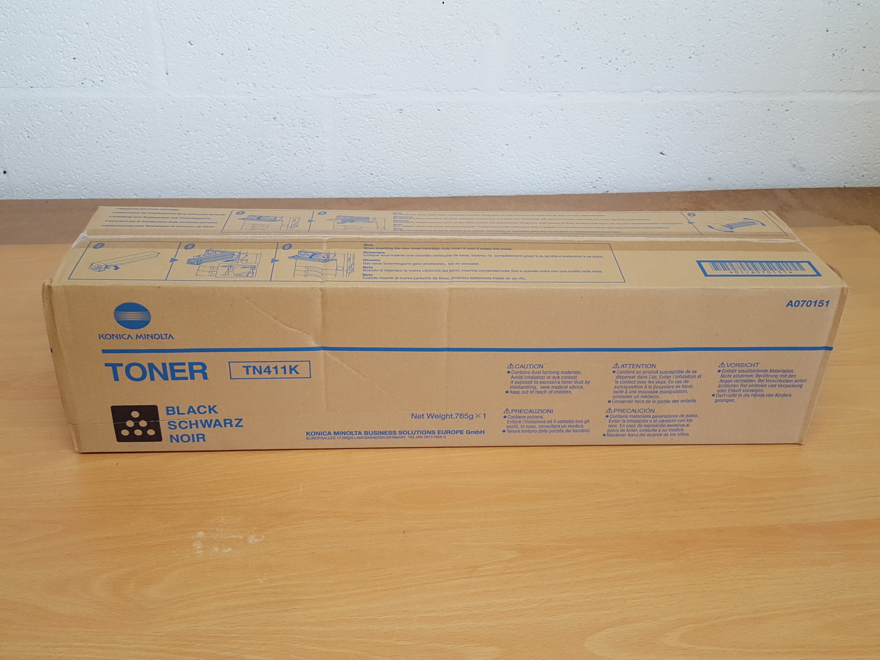 Image of 4 x Konica Minolta Printer Cartridges Toner TN611Y, TN611M, TN611C & TN411K