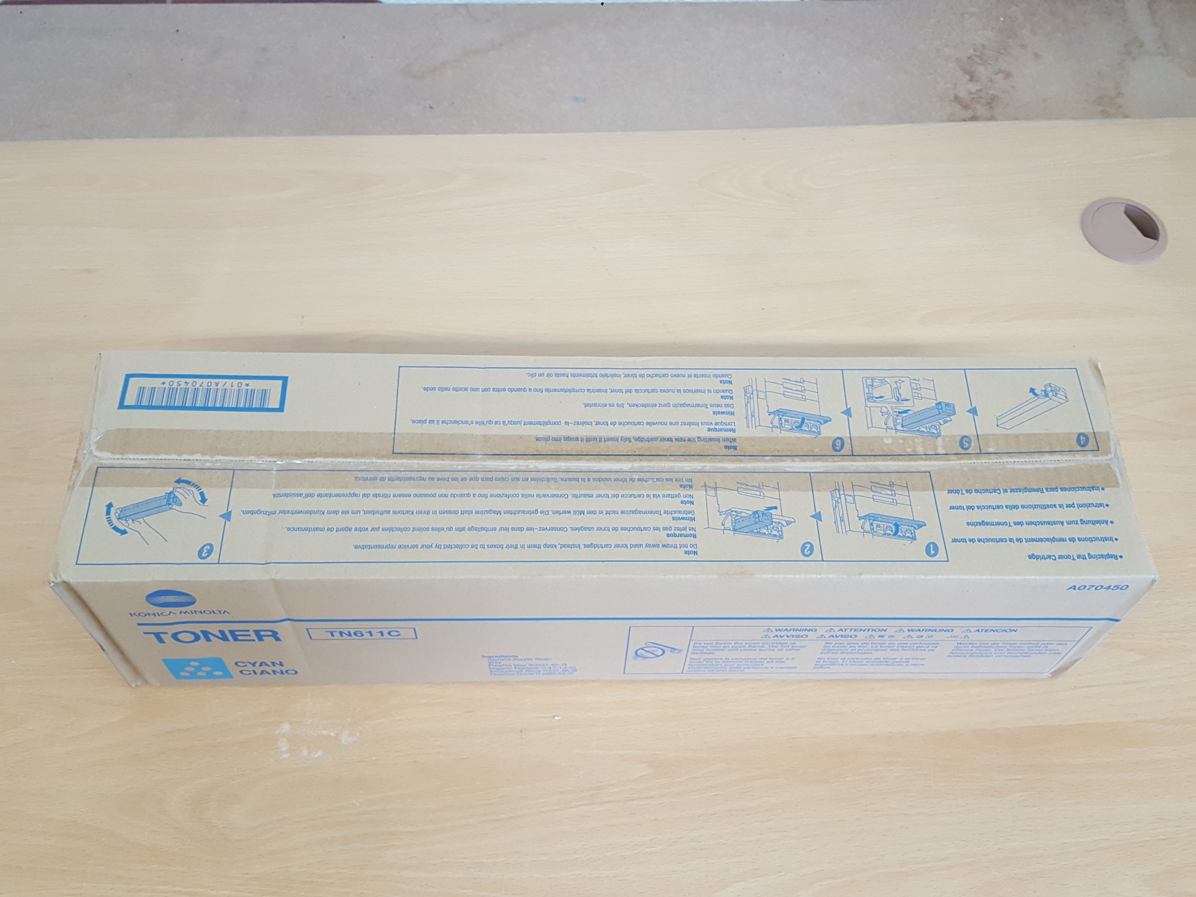 Image of 4 x Konica Minolta Printer Cartridges Toner TN611Y, TN611M, TN611C & TN411K