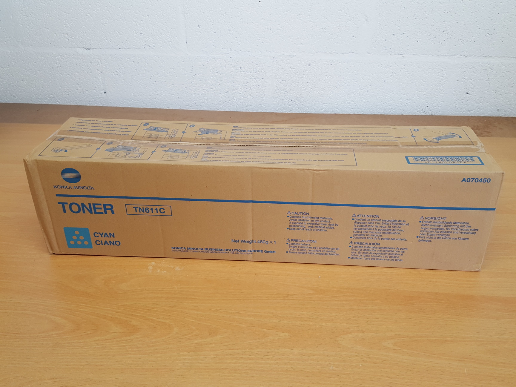 Image of 4 x Konica Minolta Printer Cartridges Toner TN611Y, TN611M, TN611C & TN411K