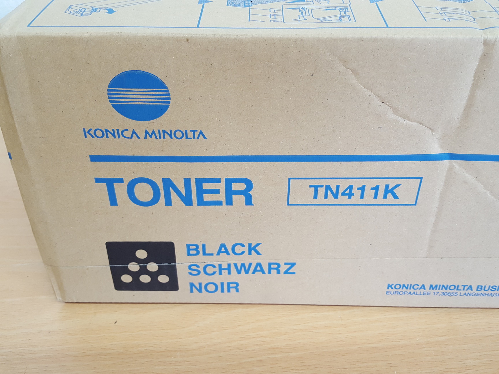 Image of 4 x Konica Minolta Printer Cartridges Toner TN611Y, TN611M, TN611C & TN411K