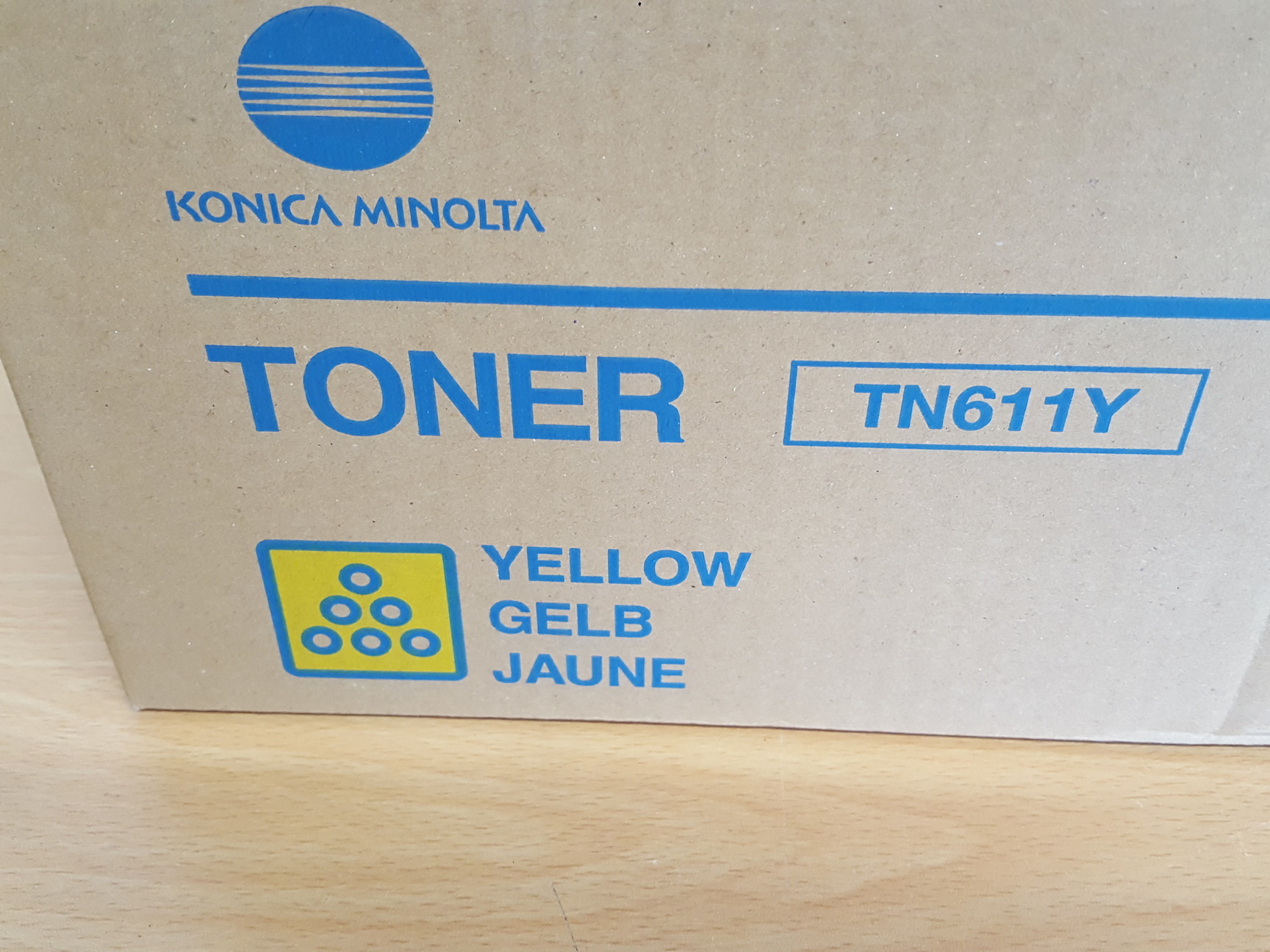 Image of 4 x Konica Minolta Printer Cartridges Toner TN611Y, TN611M, TN611C & TN411K