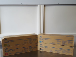Thumbnail image of 4 x Konica Minolta Printer Cartridges / Toners TN611Y, TN611M, TN611C & TN411K