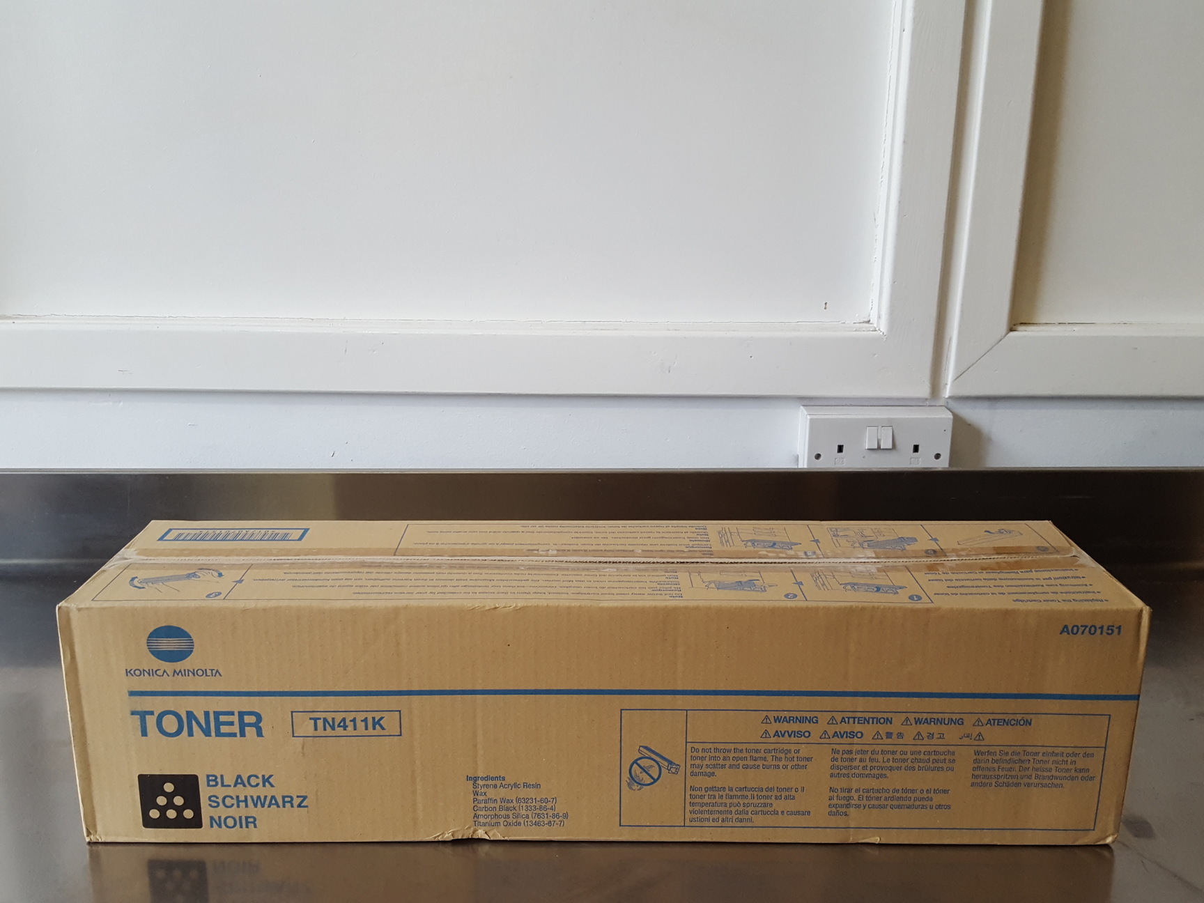 Image of 4 x Konica Minolta Printer Cartridges / Toners TN611Y, TN611M, TN611C & TN411K