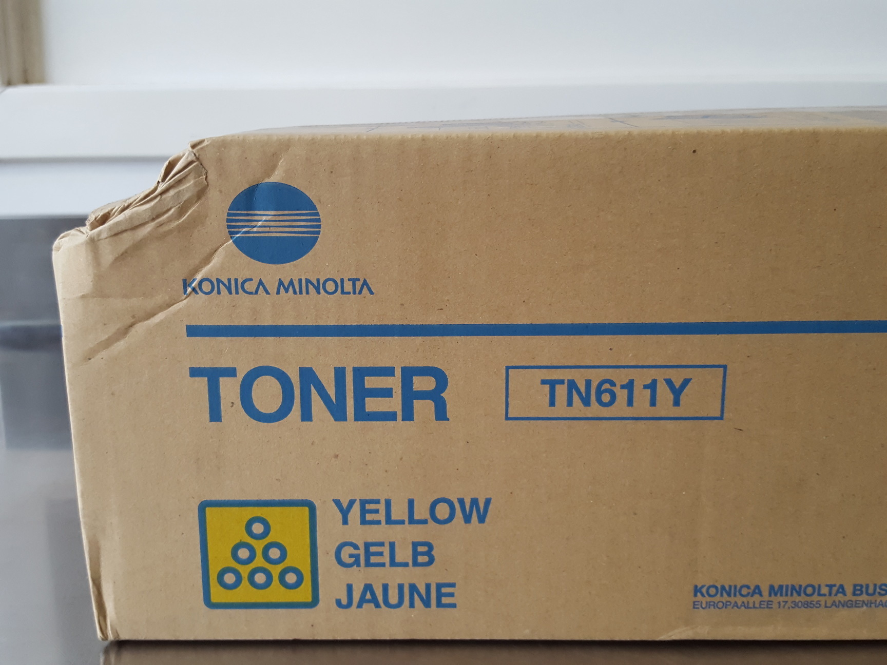 Image of 4 x Konica Minolta Printer Cartridges / Toners TN611Y, TN611M, TN611C & TN411K