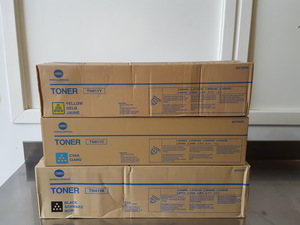 Thumbnail image of 3 x Konica Minolta Printer Cartridges/Toners TN611Y, TN611C & TN411K