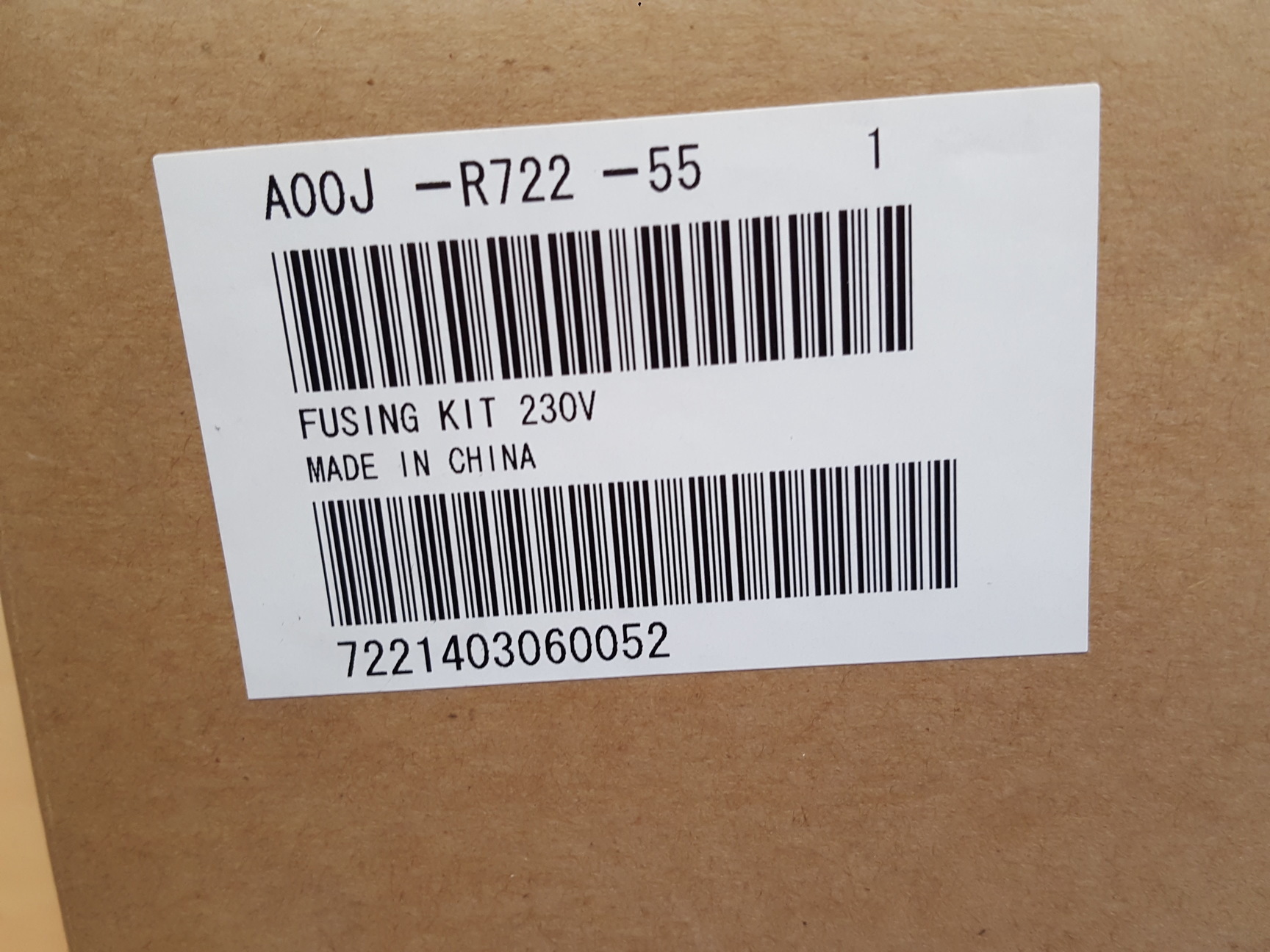 Image of Konica Minolta A00J-R722-55 Fusing Kit / Fuser Unit 230V Printer C451