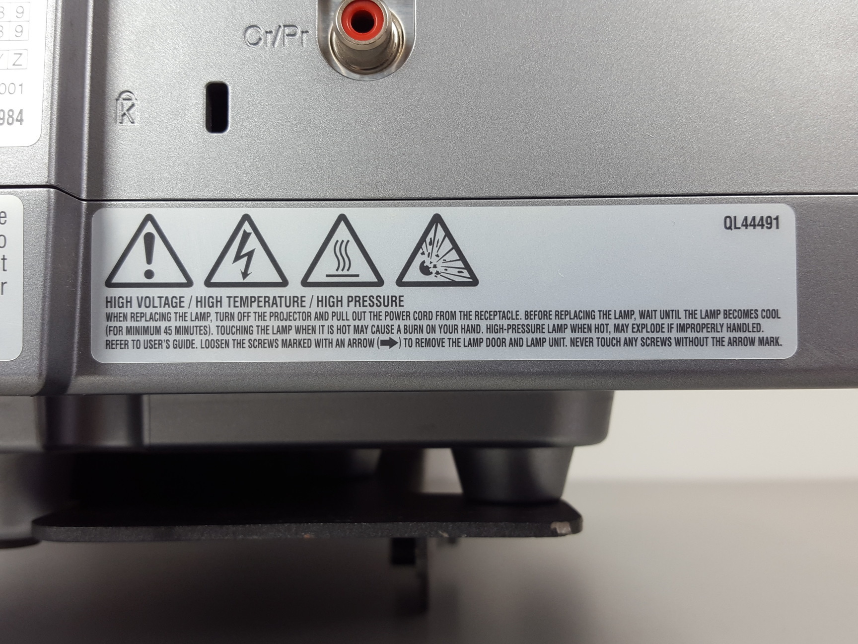 Image of Hitachi CP-SX12000 3LCD Projector with Faulty Lamp Unit