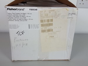 Thumbnail image of Lot of 391 FisherBrand 3mL Graduated Plastic Pasteur Pipettes Lab