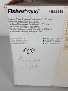 Thumbnail image of Lot of 391 FisherBrand 3mL Graduated Plastic Pasteur Pipettes Lab