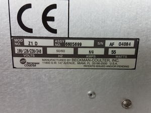 Thumbnail image of Beckman Coulter Z1 Particle Counter, Controller, Lab - Spares / Repairs