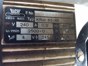 Thumbnail image of Buchi Rotavapor - R Motor Part KRvr 65/45 Lab