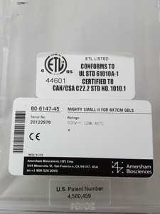 Thumbnail image of Hoefer SE250 Mighty Small II Mini Vertical Protein Gel Electrophoresis & Manual
