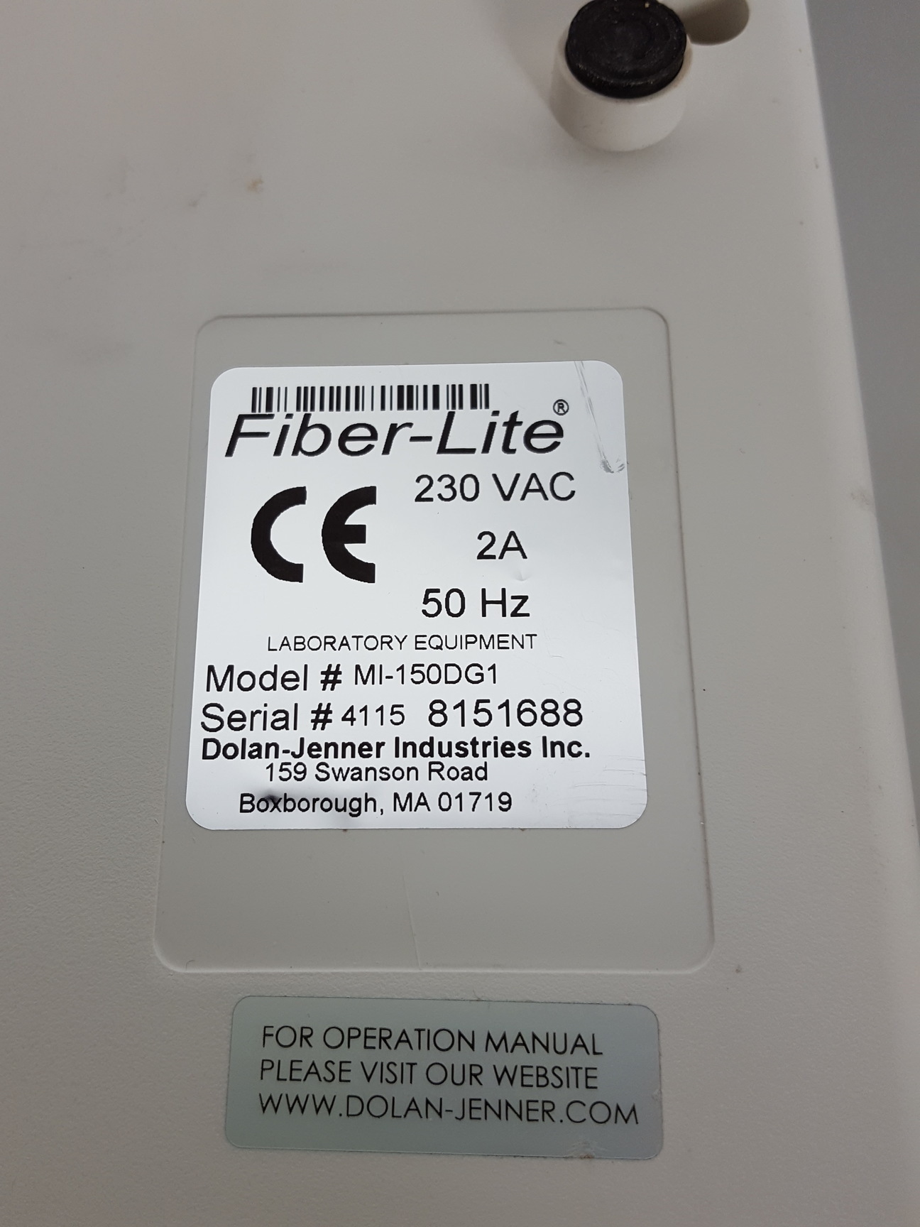 Image of Dolan-Jenner Fiber-Lite MI-150 High Intensity Fiber Fibre Optic Illuminator Lab