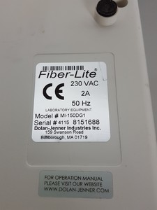 Thumbnail image of Dolan-Jenner Fiber-Lite MI-150 High Intensity Fiber Fibre Optic Illuminator Lab
