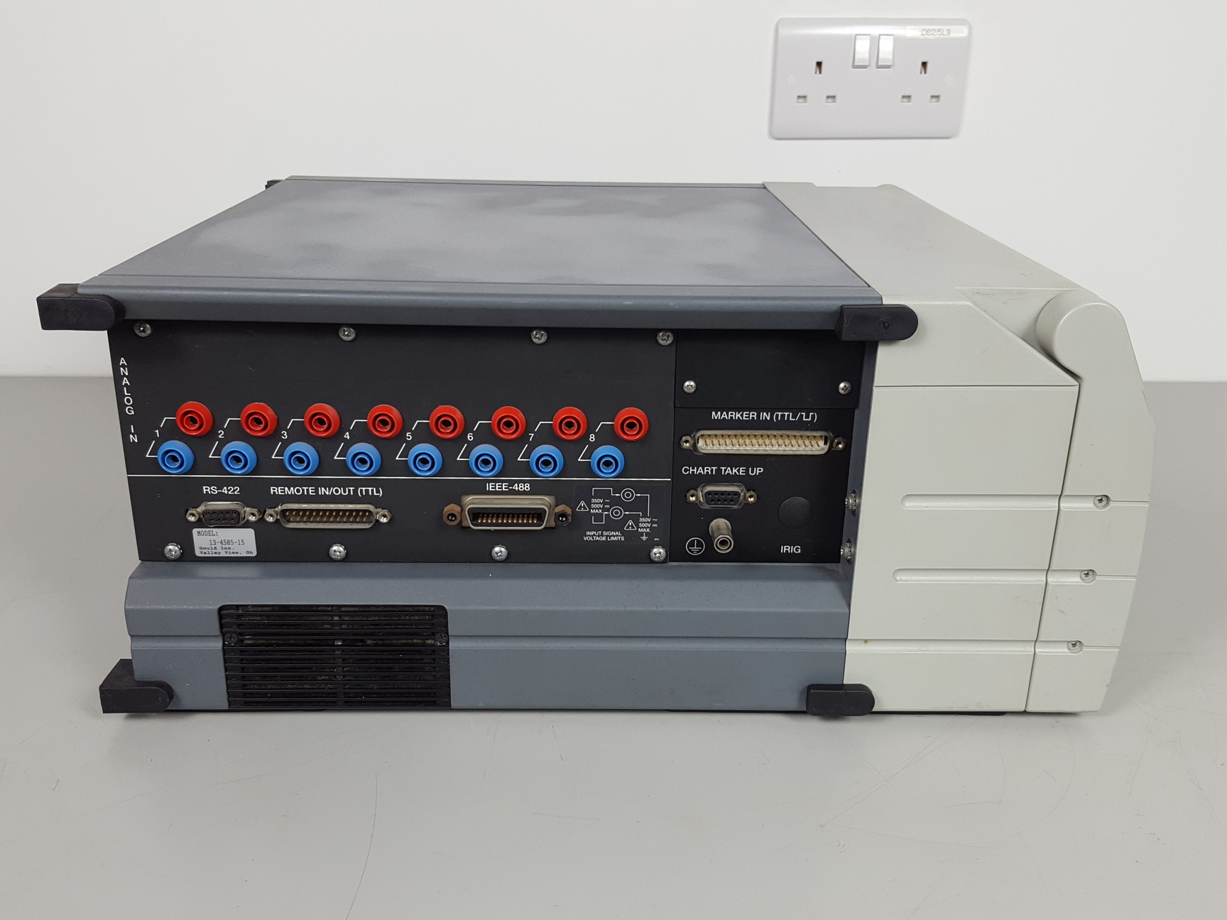Image of Gould TA11 Model CL-816131-1 Data Logger 8 Channel Chart Recorder Lab