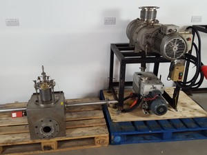 Thumbnail image of Leybold Trivac D65B Vacuum Pump + Edwards Mechanical Booster + Chamber Lab
