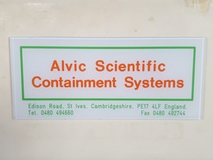 Thumbnail image of Alvic Scientific Containment System Glovebox Gas Purge Lab + Vacuum Pumps