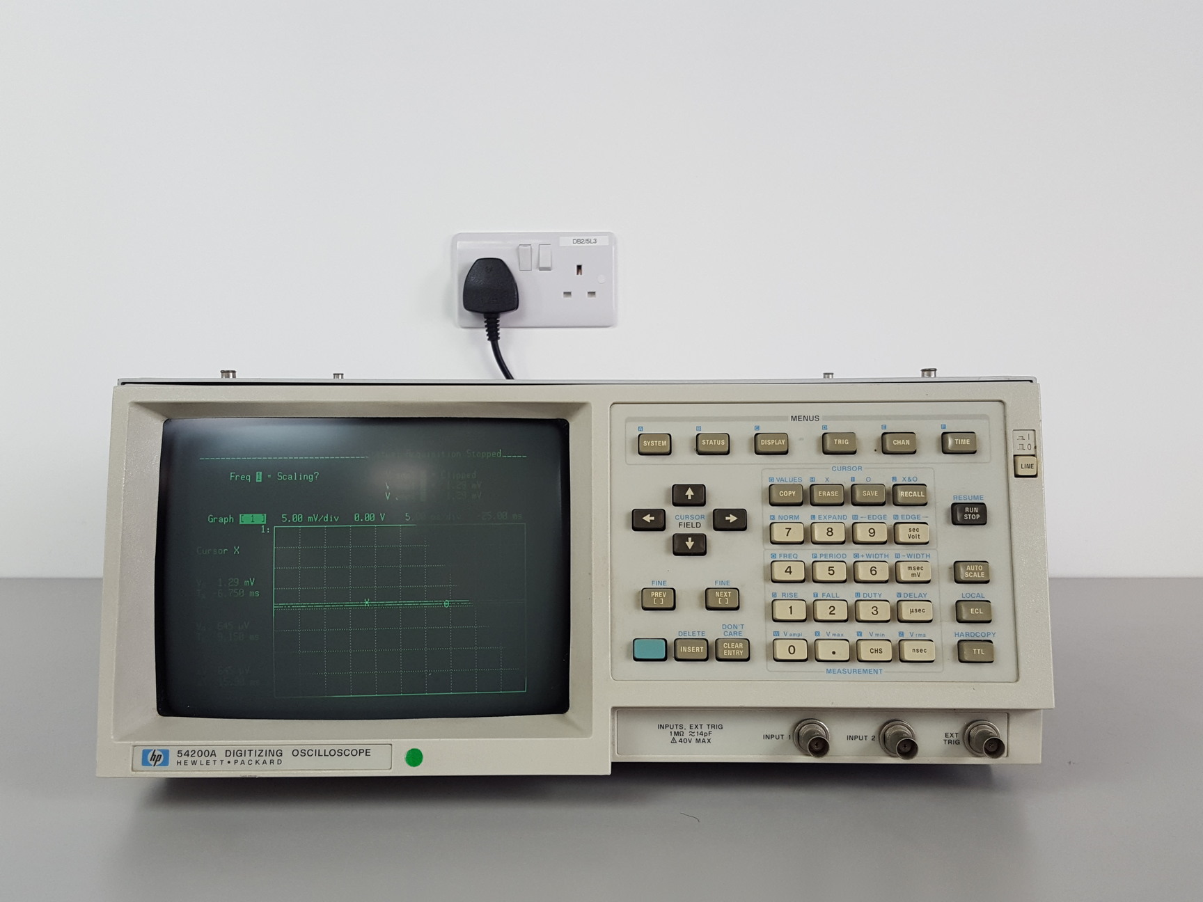 Image of HP 54200A Digitizing Oscilloscope Lab